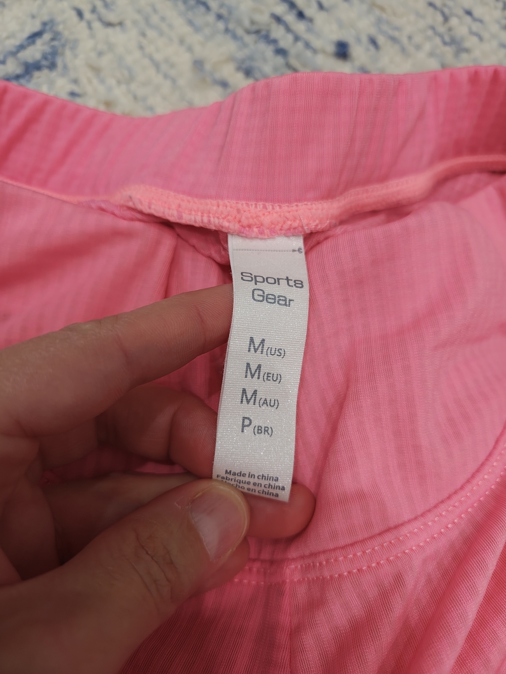 Women’s Pink Ribbed Padded Cycling Shorts - Lightweight Support - Picture 3 of 4